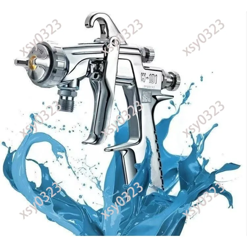Pressure Feeding Spray Gun W101, High Pressure Sprayer for Diaphragm Pump Pressure Bucket Furniture Large Area Spraying