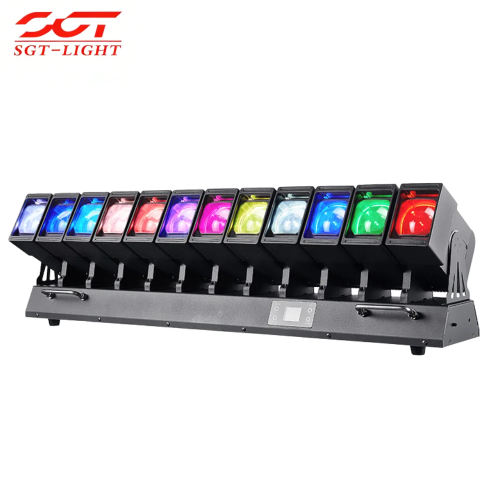Super Bright 12x60W RGBW 4in1 Moving Head Stage Light Bar Wave Bar 1260 DMX512 Zoom Wash Beam Light for DJ Disco Nightclub