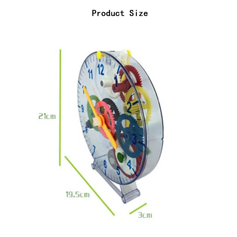 DIY Assembled Clockwork Clock Model Puzzle DIY Toy Clock Mechanical Gear Teaching Clock DIY Electronic Kit