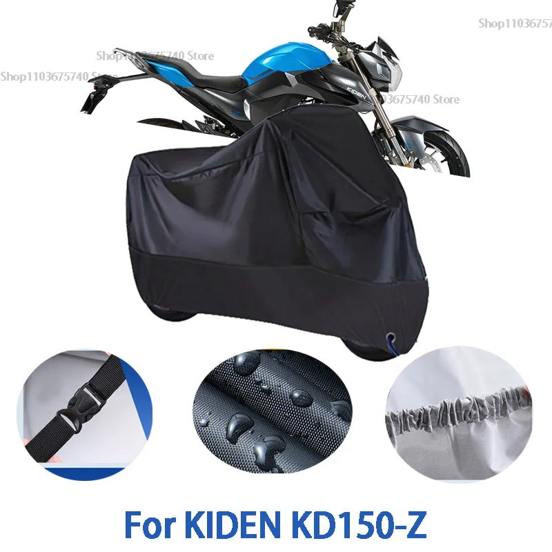

Motorcycle Full Covers For KIDEN KD150-Z Car Outdoors Sun Protection Dust No Ear Thickened Oxford Clothcover Accessories