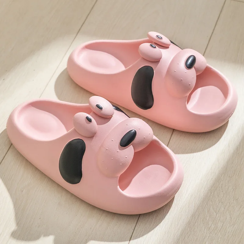 Puppy Slippers Woman Sandals Men Cartoon Cloud Dog House Cute Funny Summer Beach Flip Flops Slides Home Shoes Eva Female Male