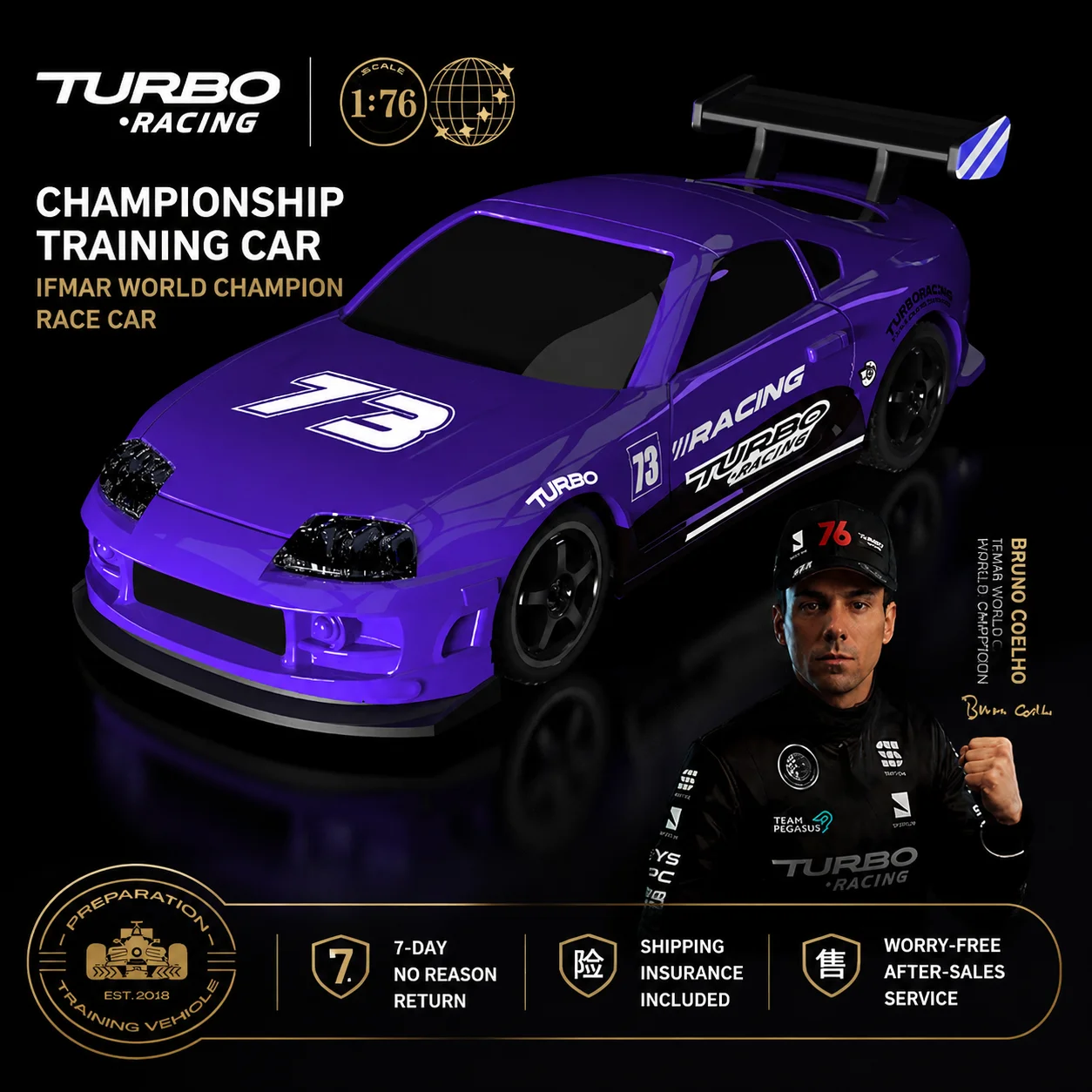 Rc Hobby Grade Drift Car - 터보 레이싱 C73 1:76 스케일 RC카