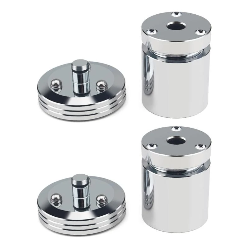 

Y2GD 1pc/2pcs/4pcs Aluminum Alloy Speaker Foot Pad Noise Reduction Isolation Feet Cushion Improving Sound Experience