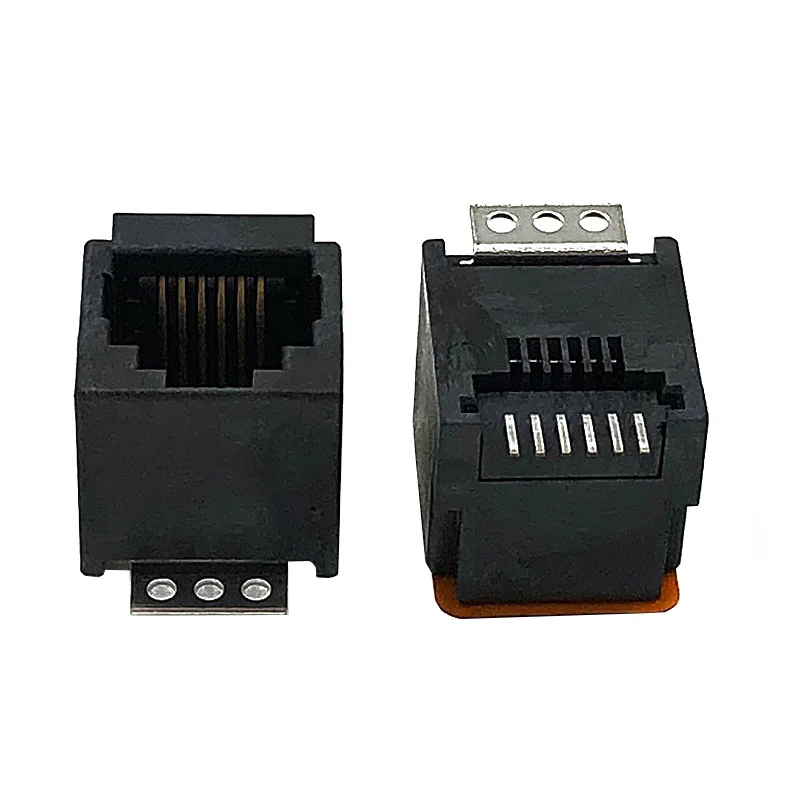 10PCS 623SMT 6P6C Vertical Soldering Chip 180 Degree Socket Network Connector Interface