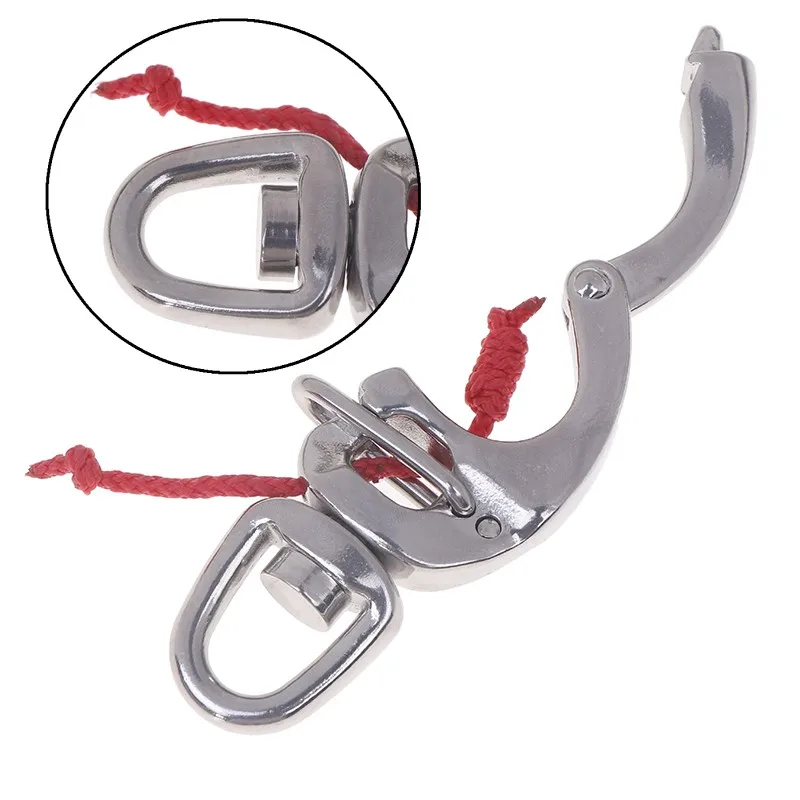 

1 шт. скоба из нержавеющей стали, быстроразъемные карабины для лодок с маленьким поворотным ушком, яхта, автомобиль, быстрые глаза, карабин, аксессуары для лодок