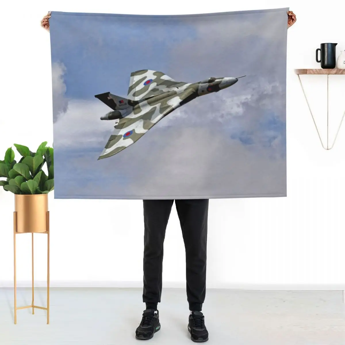 Avro Vulcan B2XH558 Spirit of Great Britain Throw Blanket Bed linens Quilt blankets ands funny gift Summer Sofa Blankets