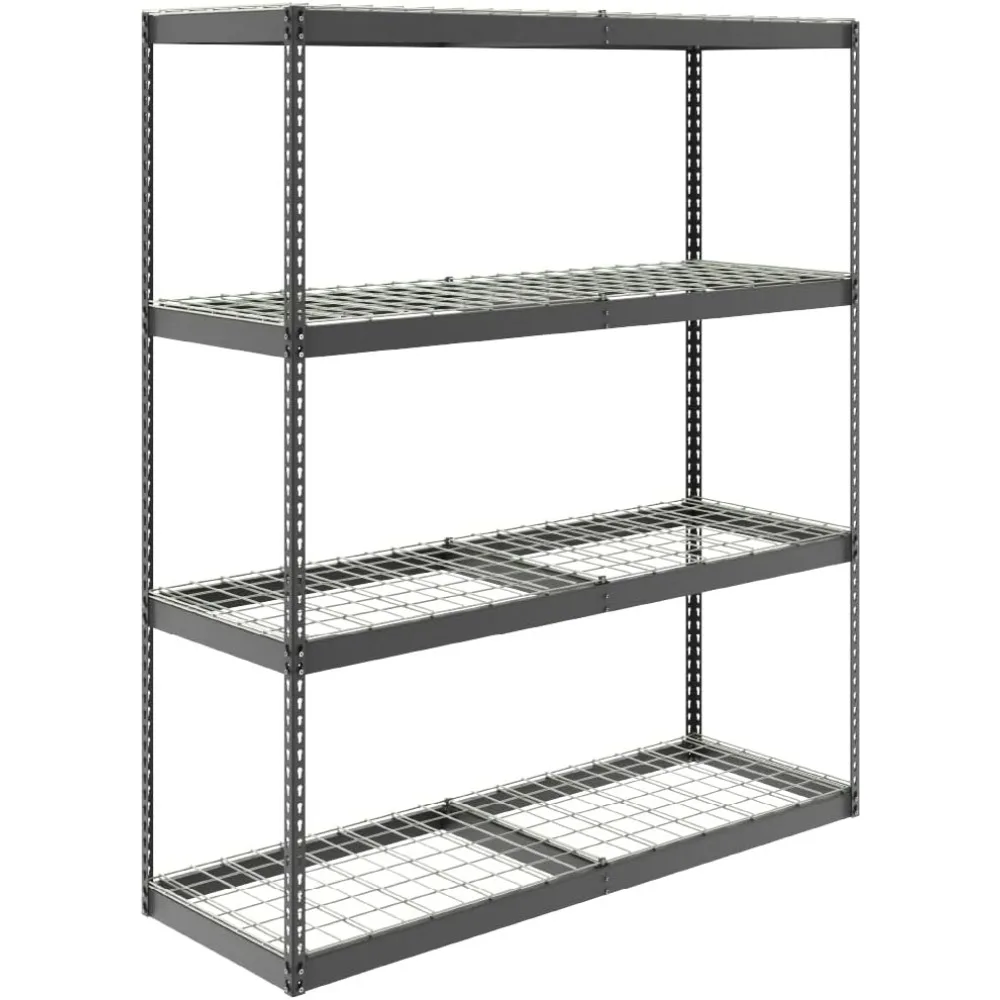 Garage Storage Rack - Hammertone | Steel Shelving Unit | 24" D x 72" W x 84" T