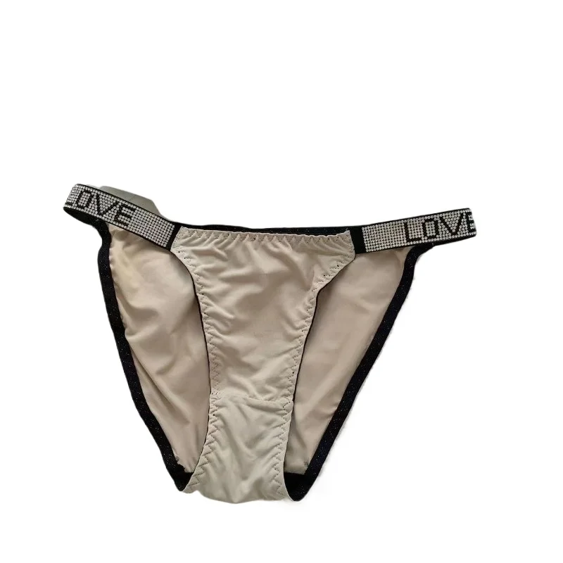European Fashion Simple Solid Color Women's Ice Silk Underwear Rhinestone Comfortable and Breathable Thin Seamless Adult Briefs