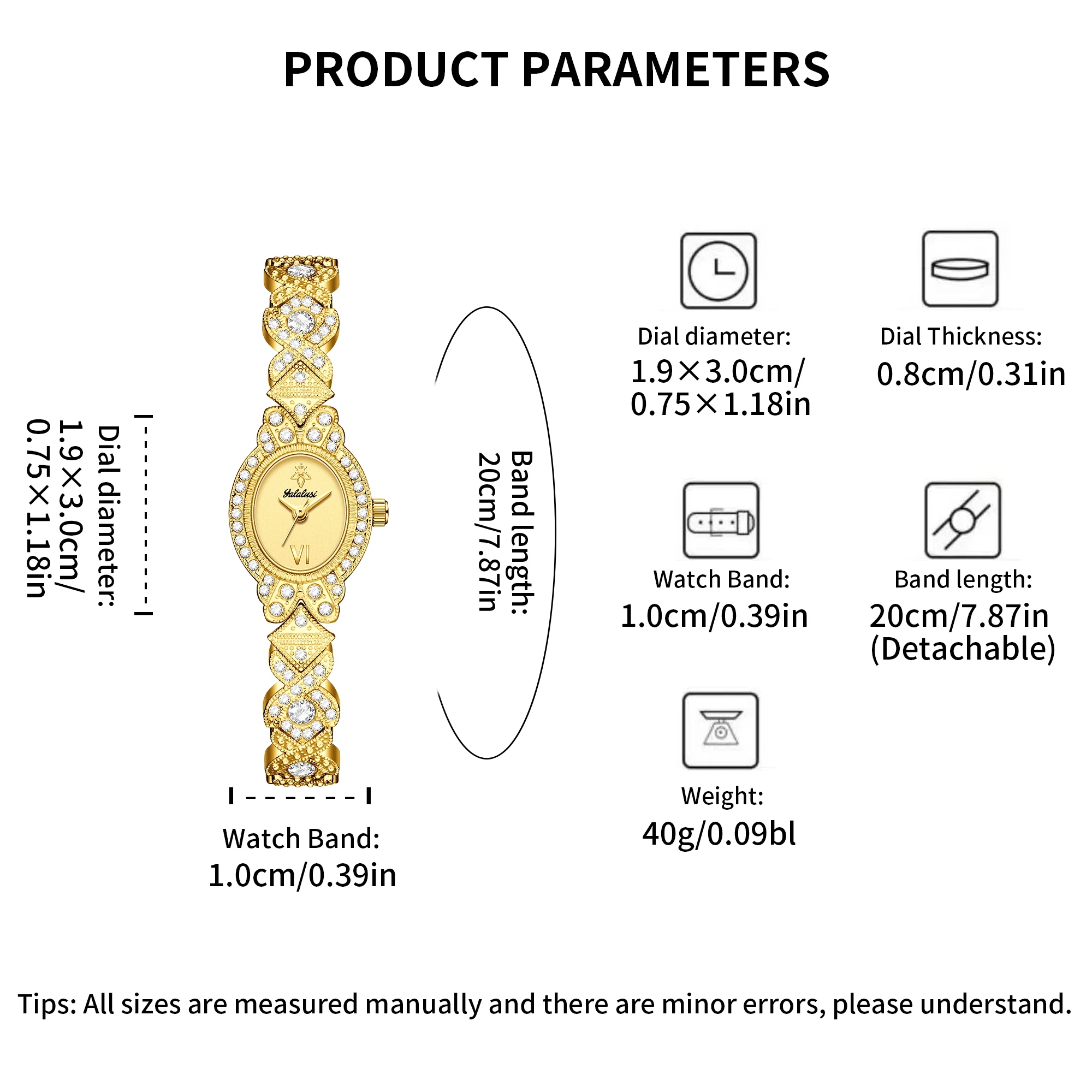 YaLaLuSi Brand Classic Hot Selling Women\'s Watches Gold Crystal Diamonds Luxury Box Watch Remover Ladies Gift Ion Gold Plating