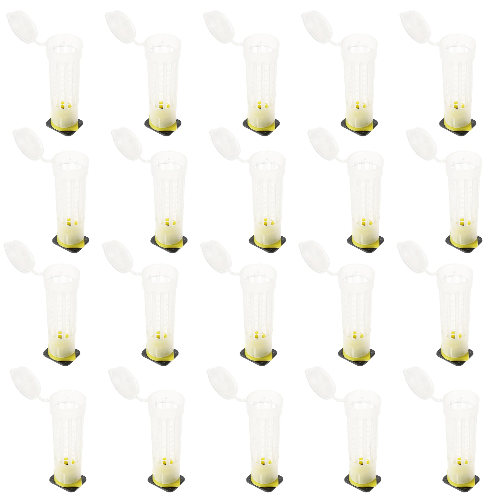 

20pcs Queen Cage Protective Cover Beekeeping Tool Plastic Wangtai Protector Anti Biting Durable Lightweight Functional Design