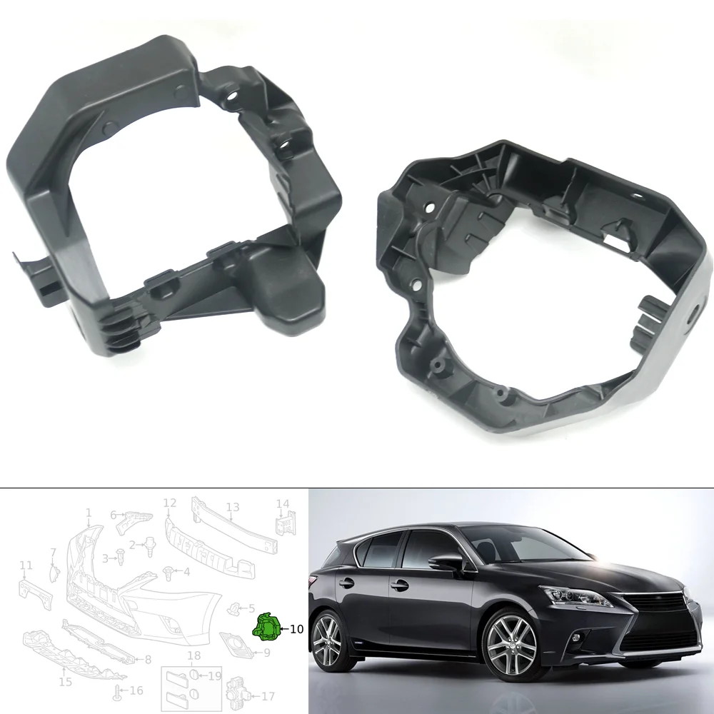 

5212676030 5212576030 Left Right Front Fog Lamp Light Bezel Mount Surround Holder Bracket For Lexus CT200 CT200h ZWA10 2014-2021