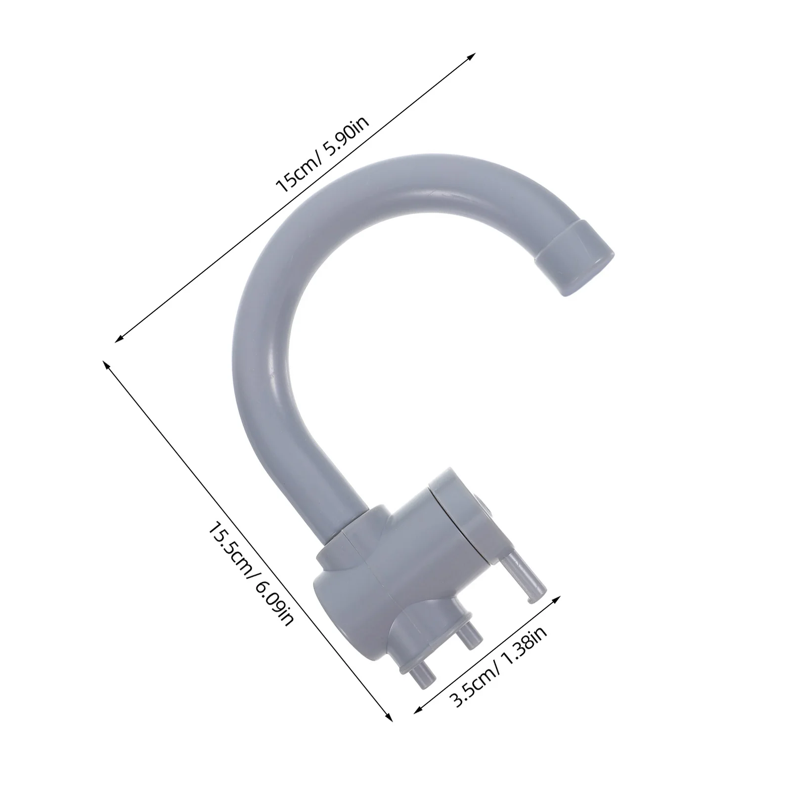 2Pcs Play Kitchen Faucet: Sturdy Plastic Pretend Sink Attachment for Indoor Outdoor Use, Children's Role Playing Accessories