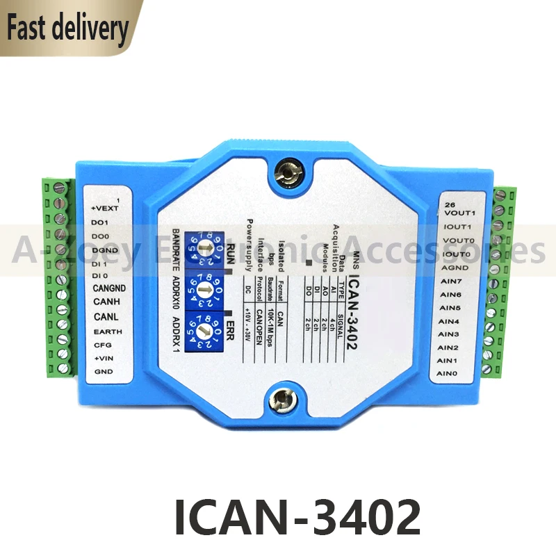 New Original ICAN-3402 CAN Bus Analog Input And Output High Speed Acquisition Module Mixed Digital Quantity