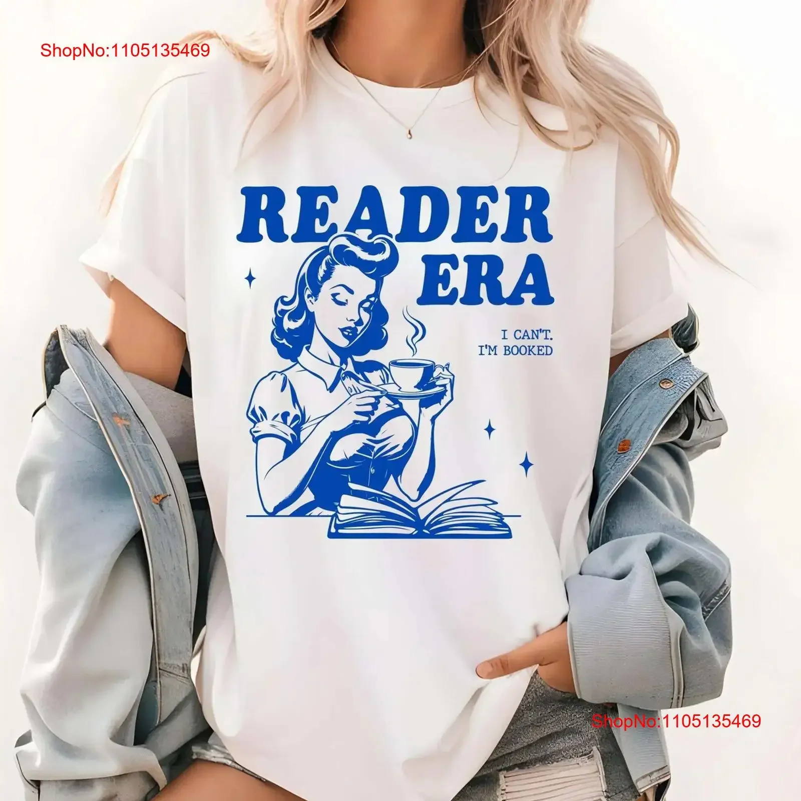 Reader Era T Shirt Book Lover for Club Reading Enthusiasts vintage Washed fashion Stretched Unisex Versatile Stylish graphic