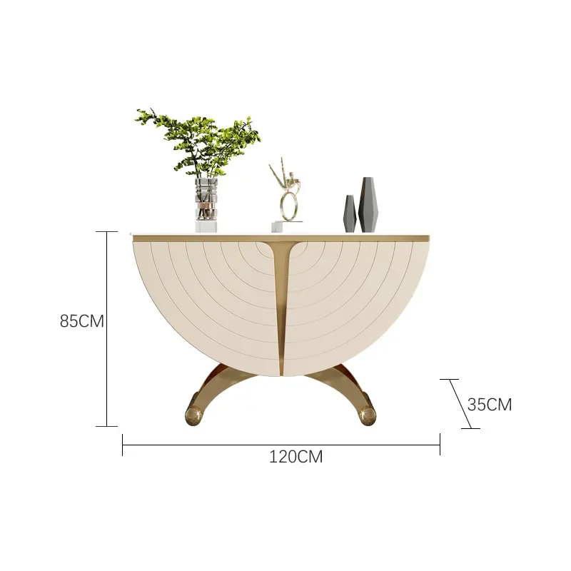 Modern simple living room aisle entrance table design teacher style marble entrance table
