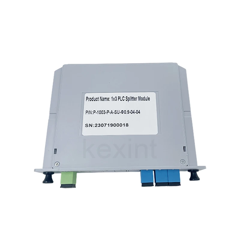 KEXINT 1x3 SC UPC Low Insertion Loss Small Size Card Type LGX Single Mode Optical PLC Splitter