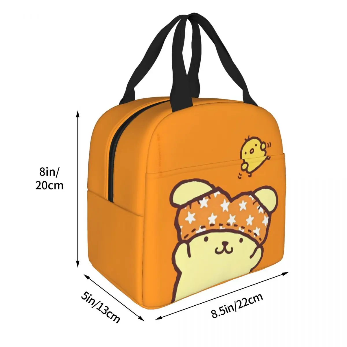 Kawaii Pom Pom Pom Pin Cartoon Geïsoleerde Lunchtas Lekvrije Lunchtas Koeltas Tote Lunchbox School Reizen Bento Zakje