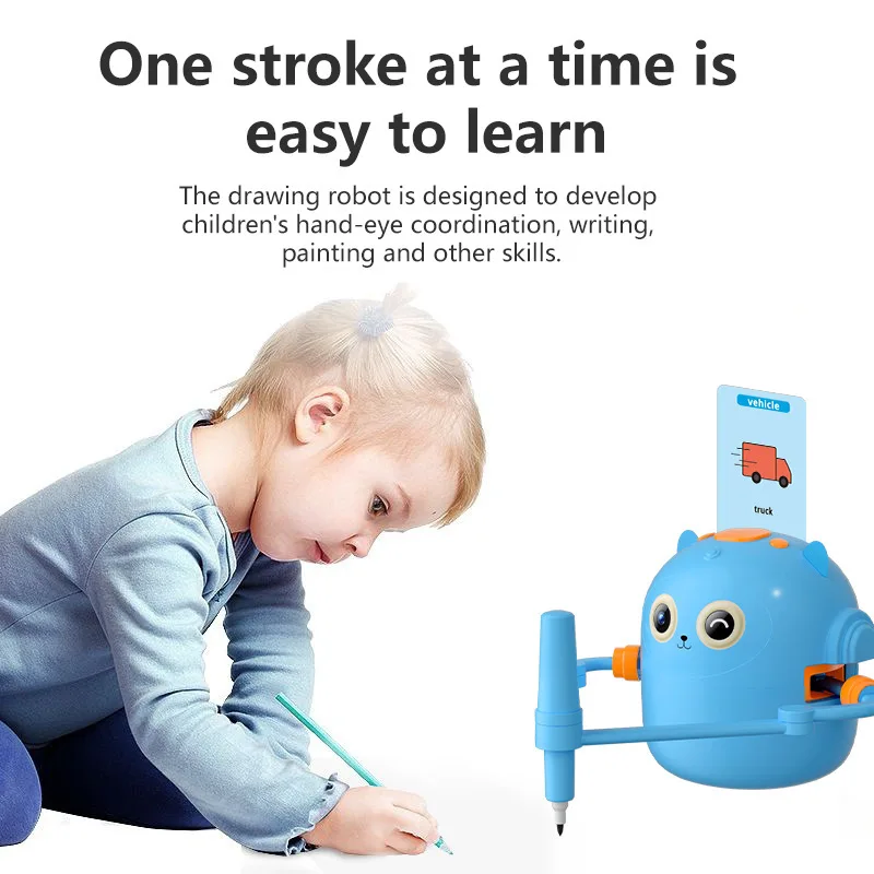 Smart Automatic Drawing Robot Toy for Kids 3-8 Years, Educational Painting Machine Early Learning Art Birthday Gift for Children