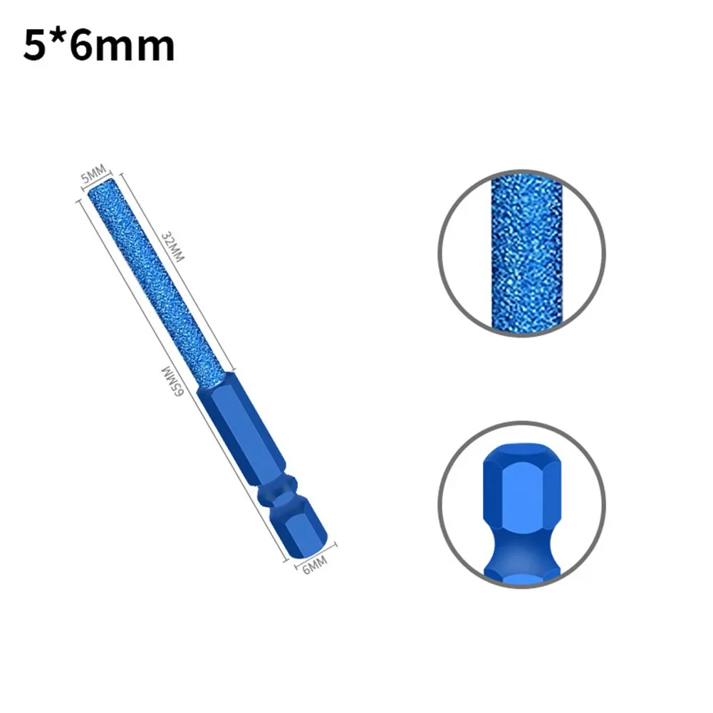 공예 조각 도구 표준 드릴과 호환되는 다이아몬드 연삭 비트 구멍 가공을 위한 DIY를 위한 효율적인 도구