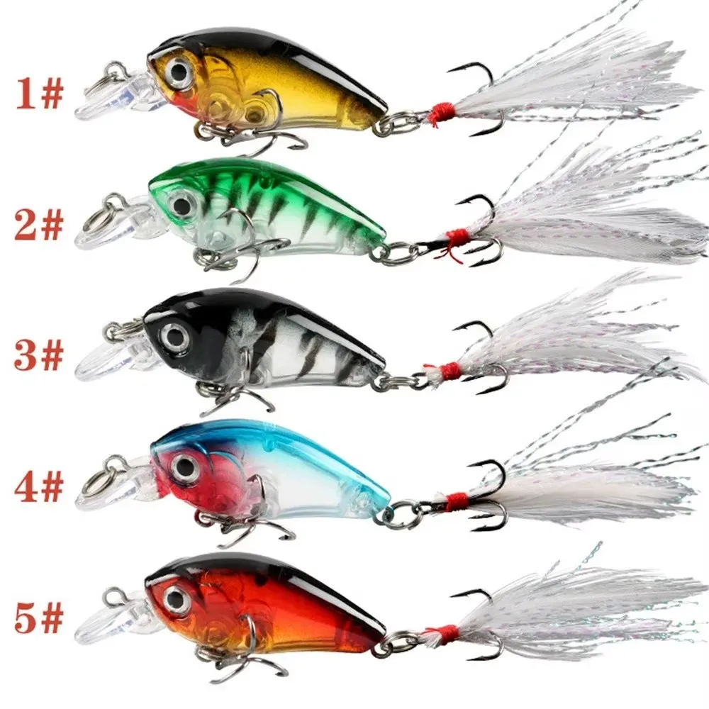 1 unidade Isca Artificial Little Fatty Flutuante com Som, Pearl Mino Road Ya Bait, para Pesca em Água Doce, com Boca Curva, para Pesca de Robalo, Material de Pesca