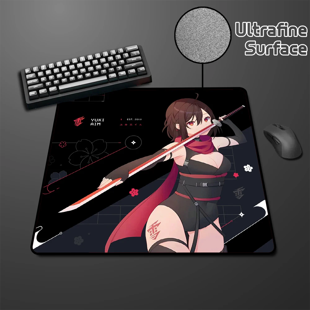 

E-Sports Gaming Mousepad Gamer Professional YUki Aim Computer Mouse Pad Game Locking Edge Premium Balance Mouse Mat Keyboard Mat