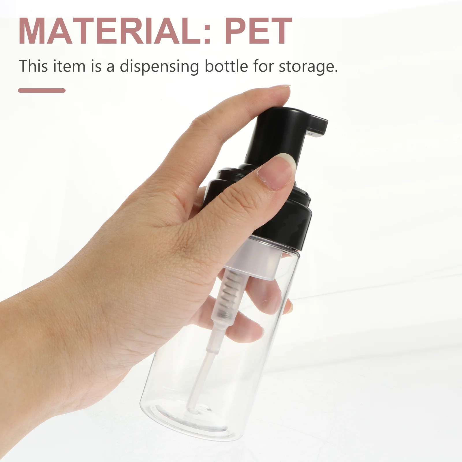 

3pcs Empty Travel Bottles 100Ml Leakproof Refillable Pump Bottle For Facial Wash Lotion Shampoo Cosmetics Dispenser Portable