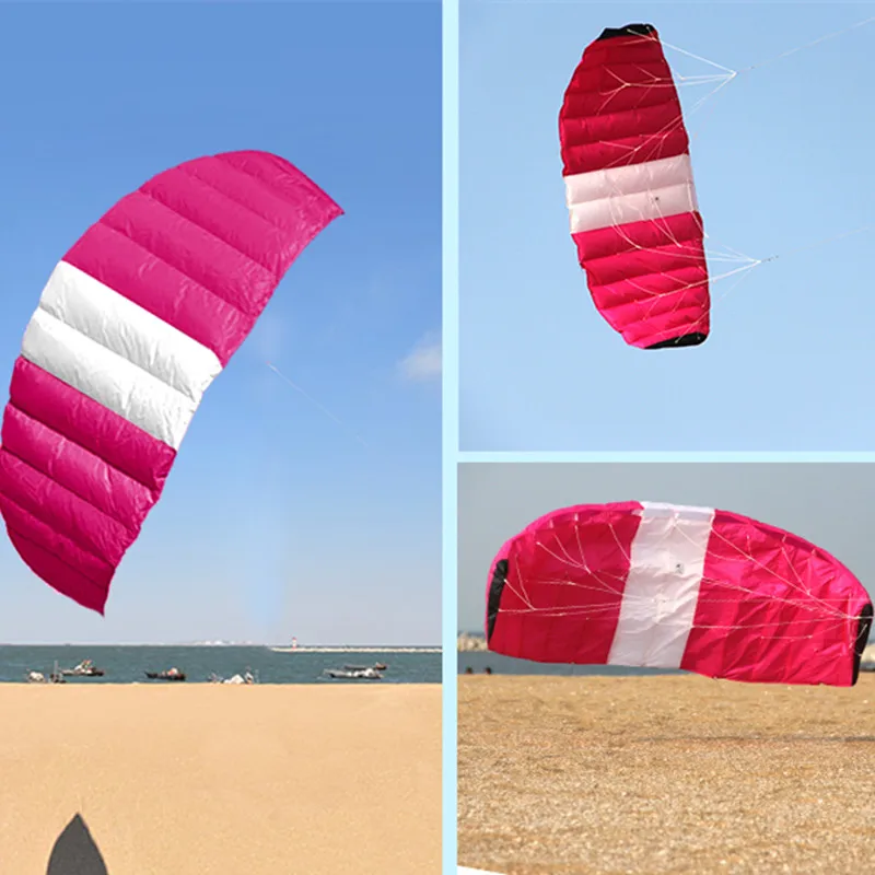 Freies verschiffen 210cm dual line sport power kite fliegen für neue anfänger fallschirm regenbogen pipas voadoras coloridas aufblasbare spielzeug