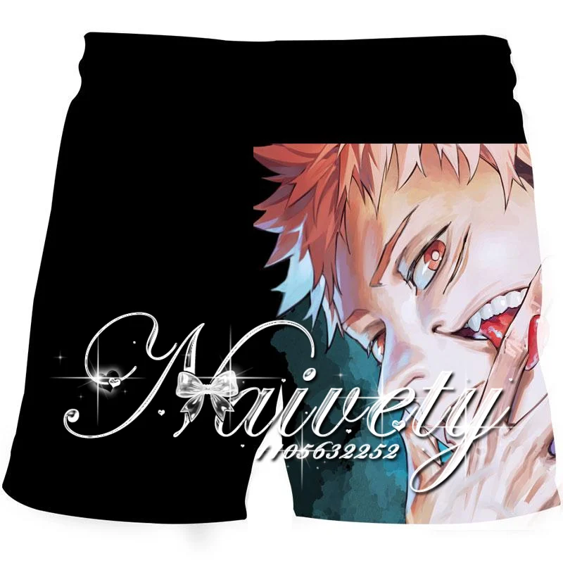 Jujutsu Kaisen Itadori Yuji Anime Print Quick Dry Shorts Unisex Summer Breathable Sports Running Basketball Fitness Short Pants