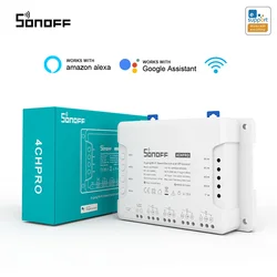 SONOFF 4CH PRO R3 Smart Wifi Light Switch Remote 433 Mhz RF Controller 4 Channel/ Gang Intelligent Wireless Switch Module Alexa