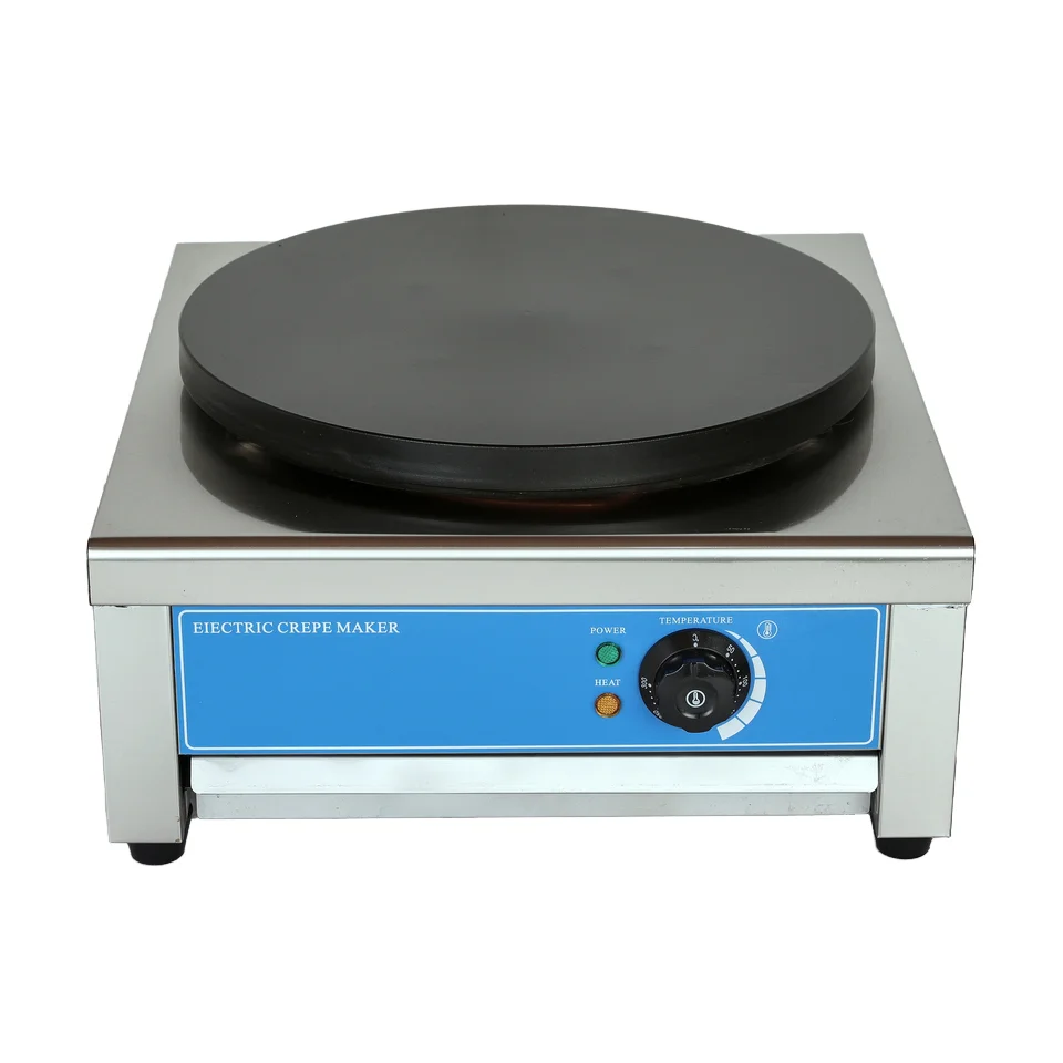 

Лидер продаж, профессиональная коммерческая электрическая блинница, однопластинная блинная машина, высокая производительность, 220 В, пищевое применение