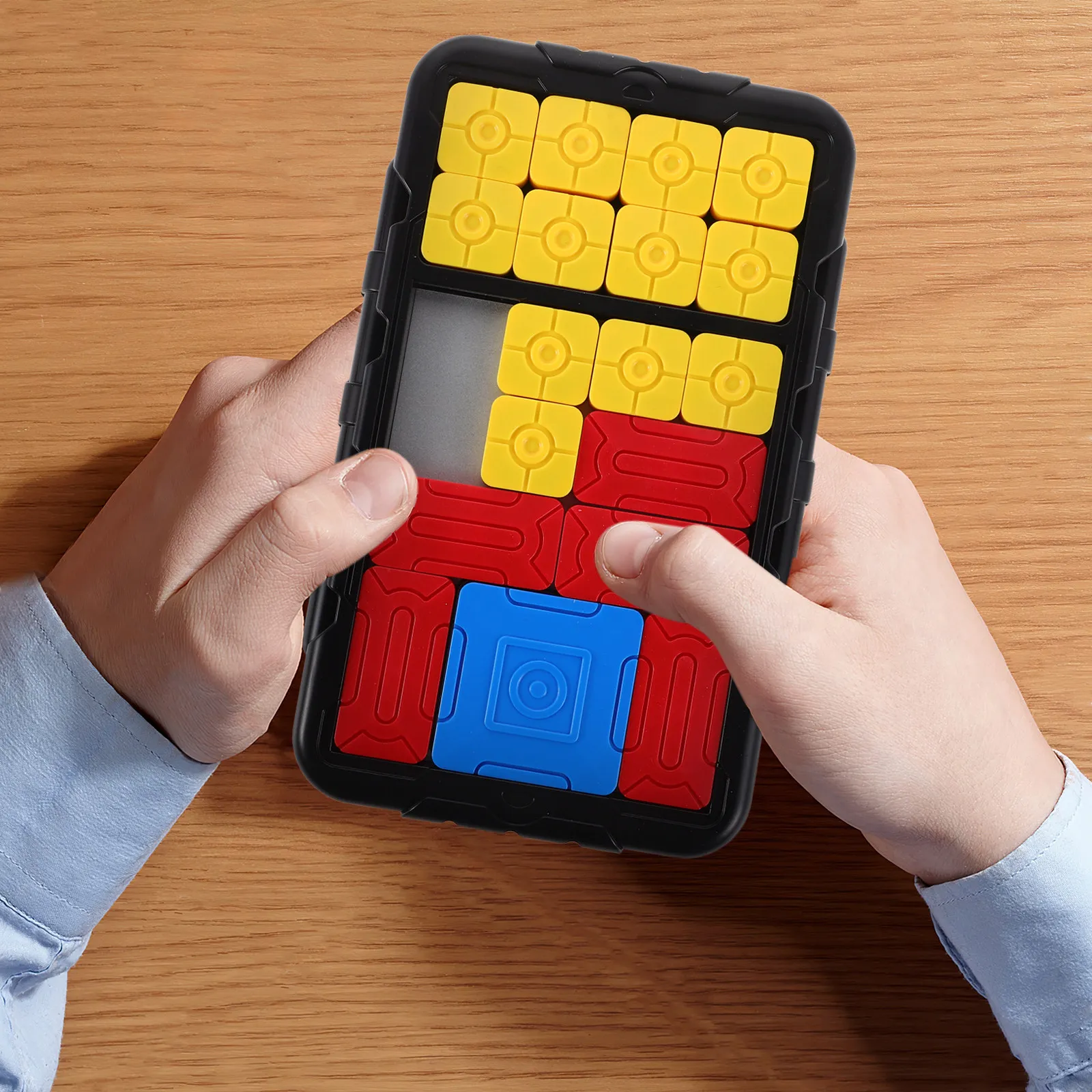 Sliding Puzzle Game Colorful Board Portable Mental Stimulation Family Travel Educational Logic Learning Puzzle