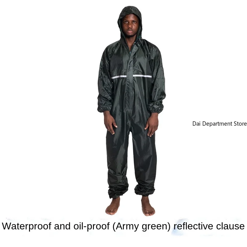 New Conjoined raincoats overalls motorcycle raincoat fission rain suit rain coat oil-proof and paint dust-proof safety clothing