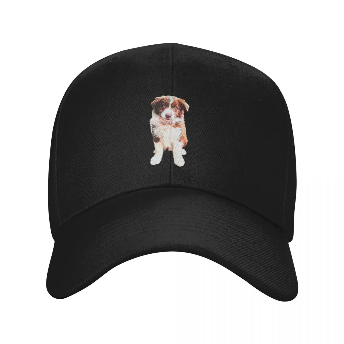 Border Collie Cute Chocolate Puppy Dog Baseball Cap Hat men Bobble Hat tea Hat Icon Girl Men's