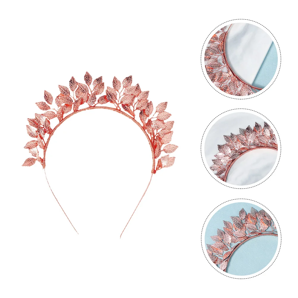 

s Wedding Handmade Leaf Bridal Headband Hair Hoops Vintage Romantic Elegant Accessories For Party Prom Engagement