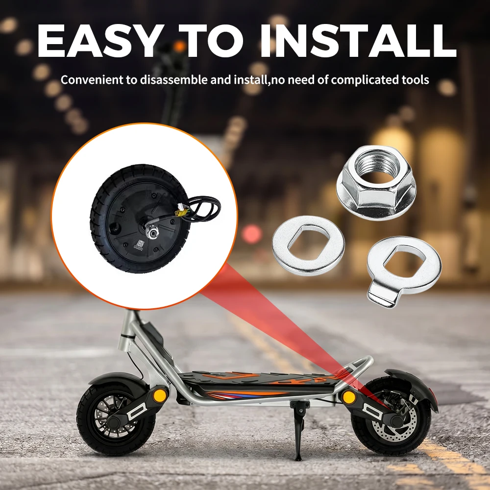 Engine Wheel Axle Lock Nut Lock Washer Fix Screws Replacement Accessories for Kukirin A1 Electric Scooter Motor Wheel Parts