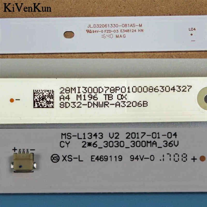 LED TV Bands Bar MS-L1343 V2 Backlight Strip MS-L1343 V2/V1 Array Rulers JL.D32061330-081AS-M Tapes Planks RF-BU320E30-0601S-02