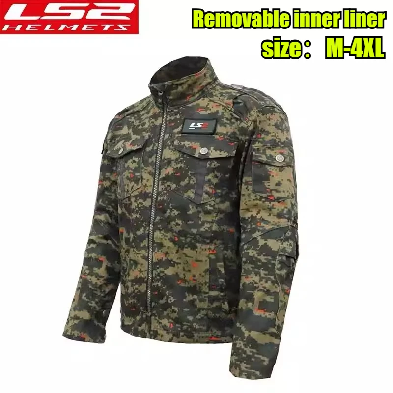 

LS2 Мотоциклетная куртка, зимняя дышащая, противоскользящая, износостойкая, мотокостюм, аксессуары для мотоциклов, мотоциклетная броня