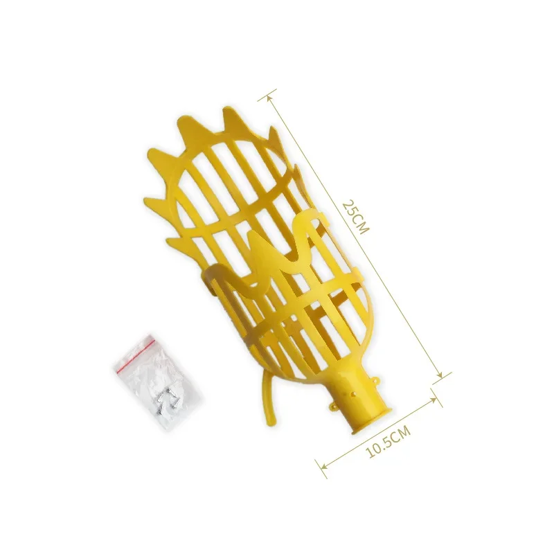 Herramienta para recoger frutas de plástico multicolor, cesta de jardín, cabezal recolector de frutas, suministro agrícola para recoger azufaifo Bayberry, 1 ud.