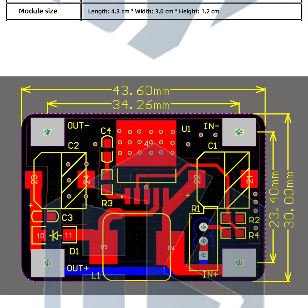 1~10PCS DC-DC-Stromversorgungsmodul, Boost-Modul, Step-Up-Spannungswandler, Spannungsregler XL6019/LM2577, einstellbarer Ausgang – Detail 3