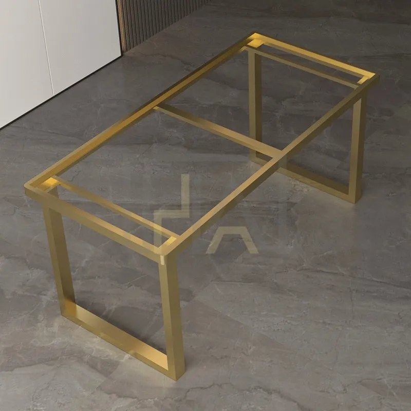 

Light luxury tile inlaid table frame rock slab table legs bracket marble inlaid metal feet Durable furniture Soft furnishings