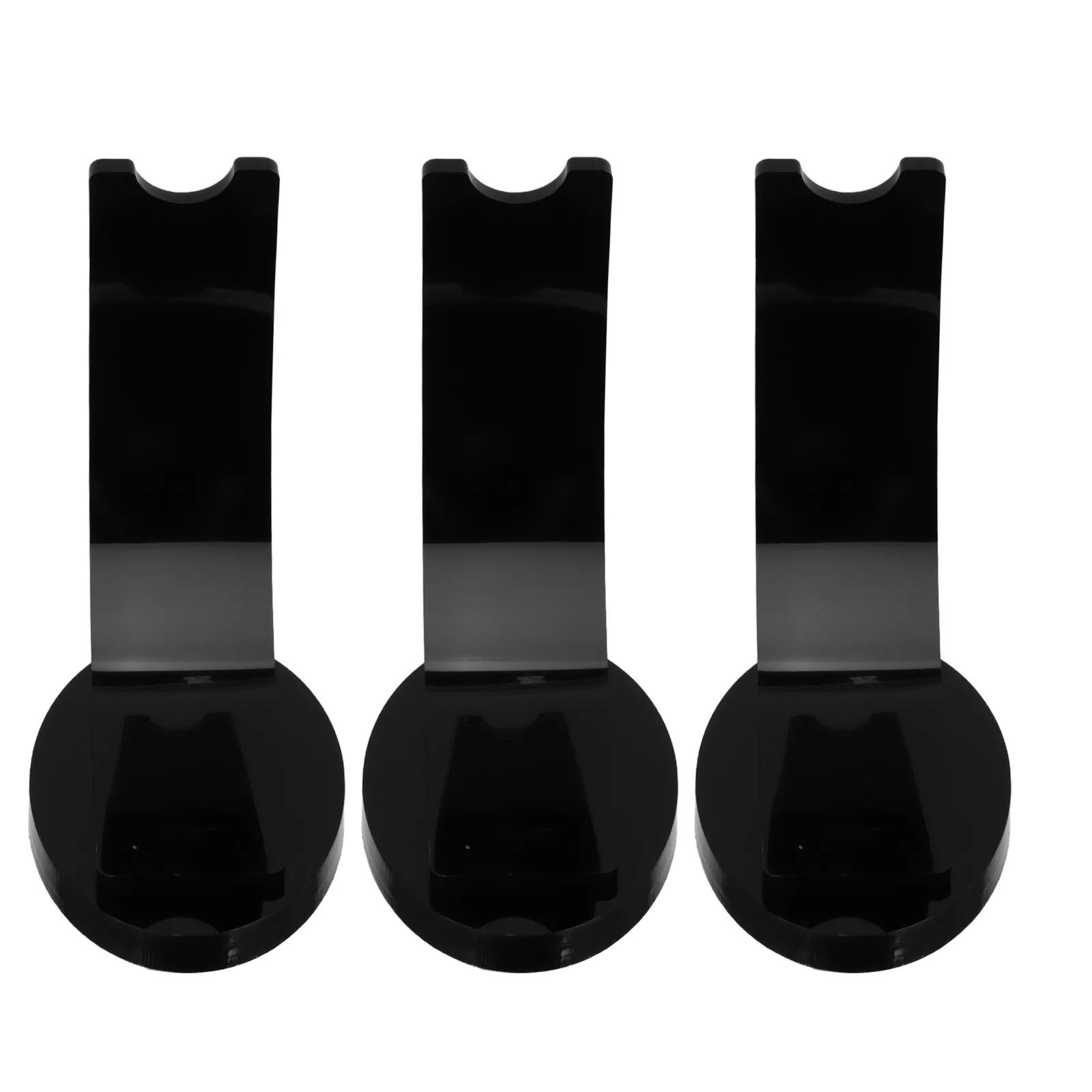 

3Pcs Acrylic Single Pen Holder Black Desktop Organizer Fountain Pen Brush Pencil Display Stand Storage Paintbrush Drying Holder