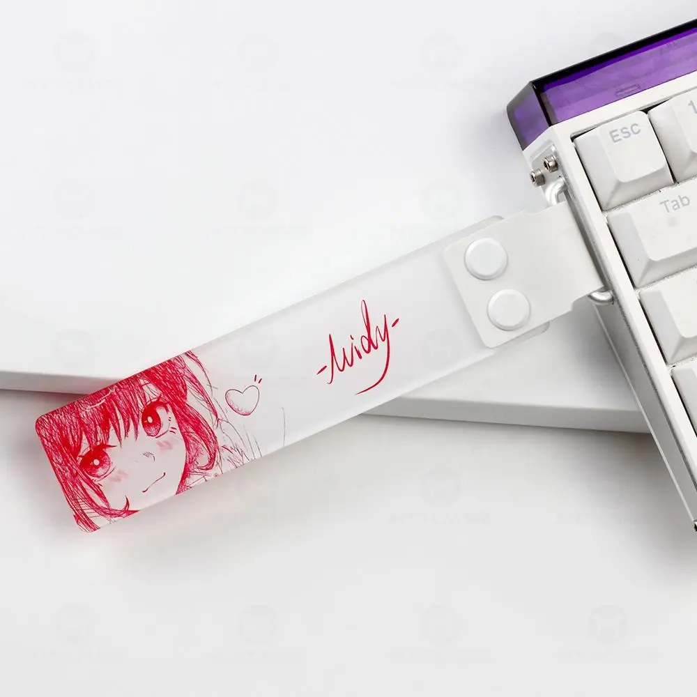 Acrylic Material Keyboard Ribbon Mechanical Keyboard Strap Magnetic Axis Keyboard Strap Wooting Atk68 Drunkdeer Looting Decor