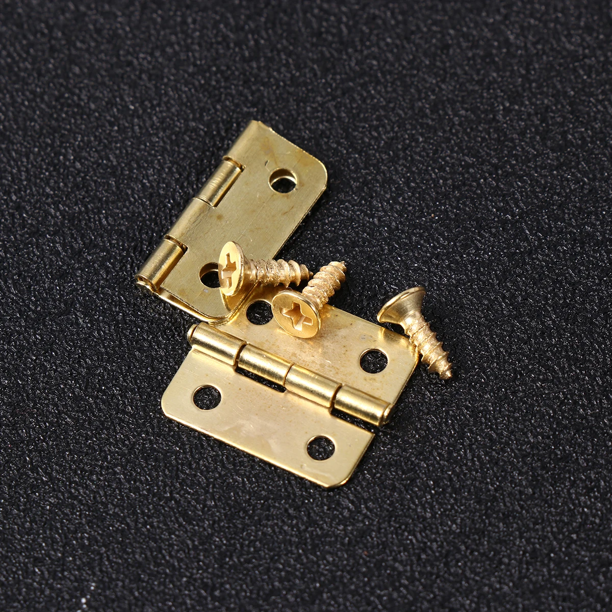 

100pcs Iron Hinge Vintage Brass Coated Anti-Rust For Diy Accessories Screws Retro Wooden Box Mini House Jewelry Craft