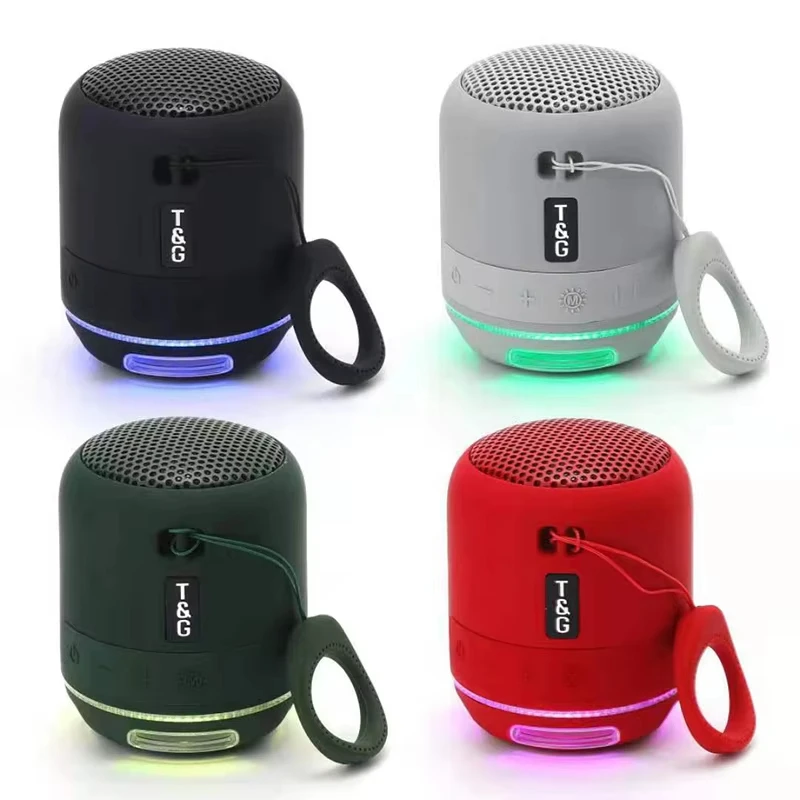 

Powerful TWS Wireless Bluetooth Speaker Portable Outdoor Loudspeaker LED Light Mini Column Stereo Music Surround Bass Box