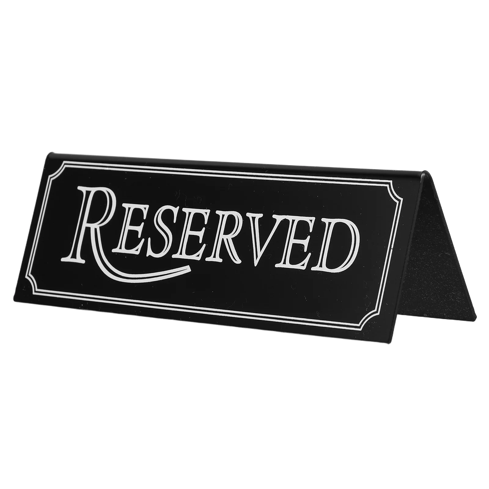 

2Pcs Elegant Reserved Signs for Tables Acrylic Hanging Seat Markers for Restaurant Wedding Reception Reserved Chair Signs