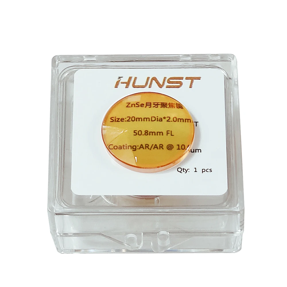 Hunst China CO2 ZnSe  Focus Lens Dia.12 18 19.05 20mm FL38.1 50.8 63.5mm for Laser Engraving Cutting Machine Spare Parts