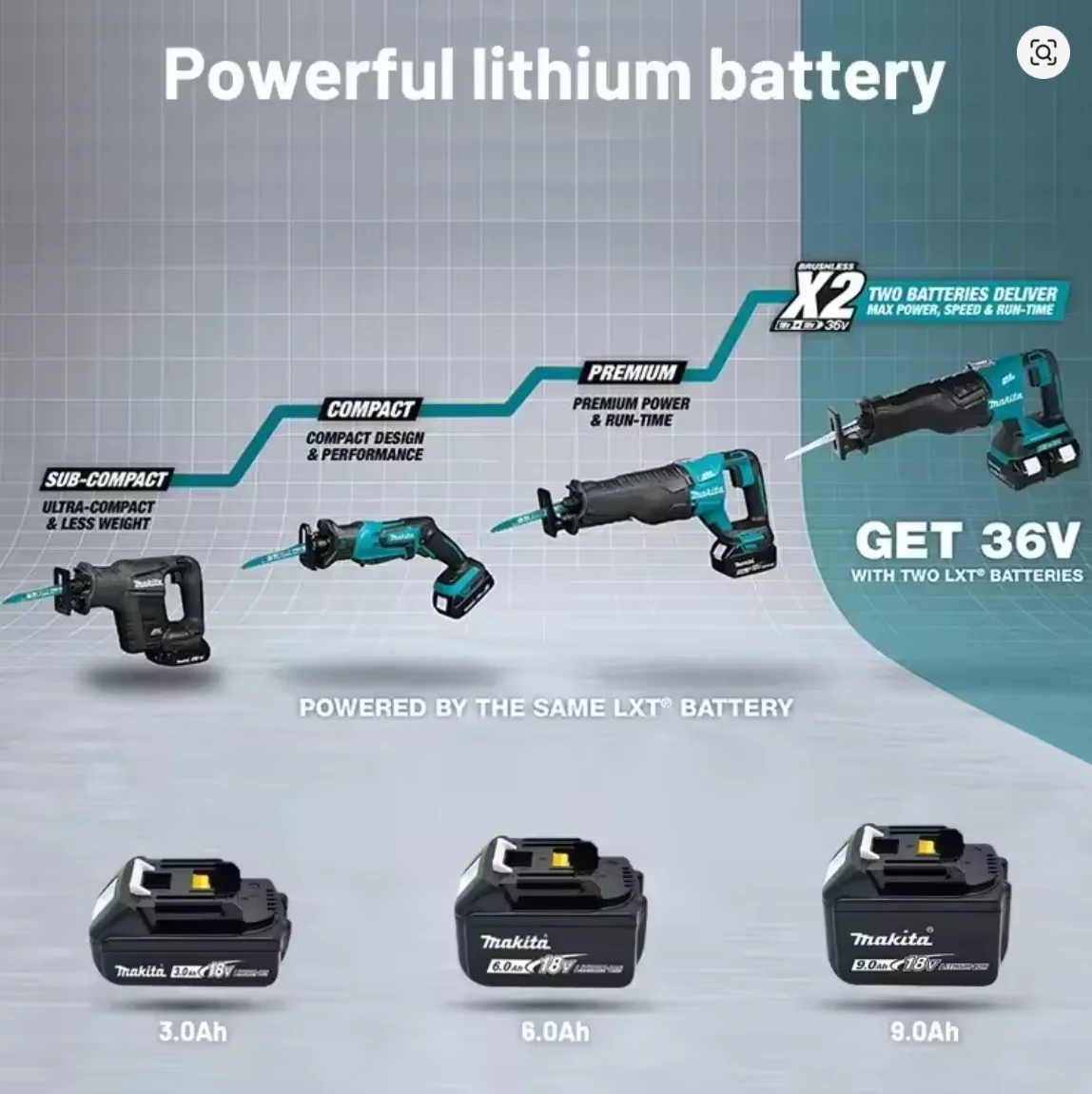 

100% Genuine Makita Battery 18V 6Ah 9Ah Rechargeable Lithium Battery High Capacity for Makita Cordles Power Tool Battery