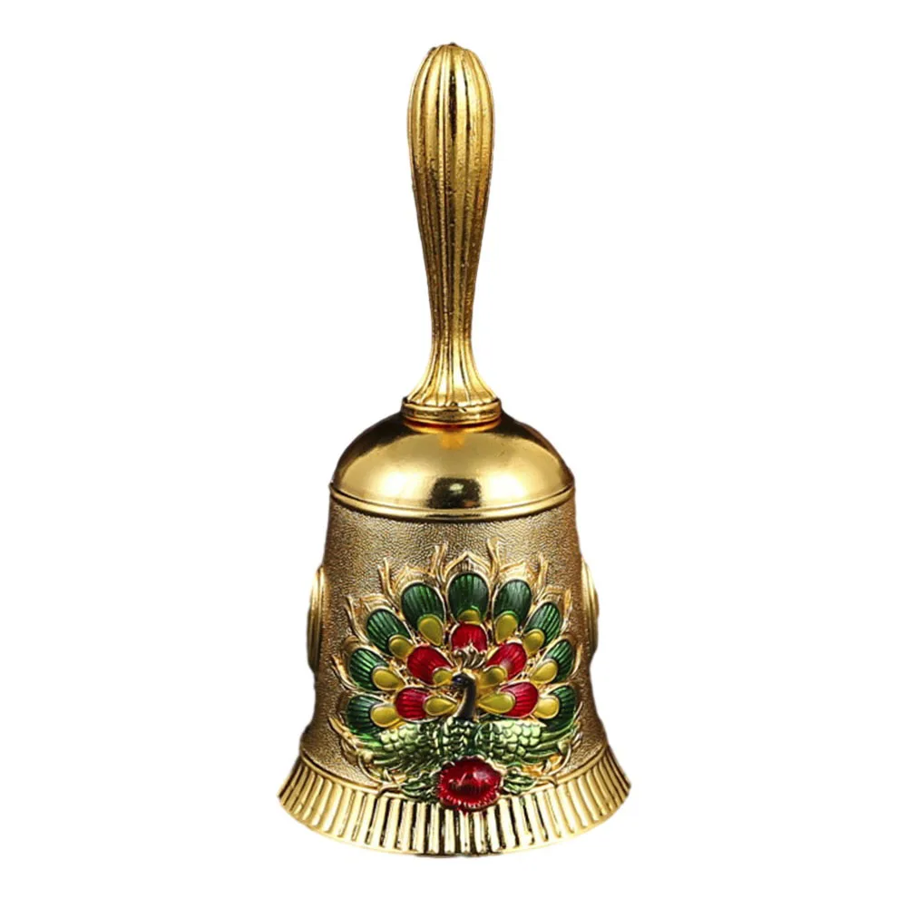 Crisp Ringing Metal Bells with Floral Design Suitable for Classroom Use or as a Help Service Notification Device