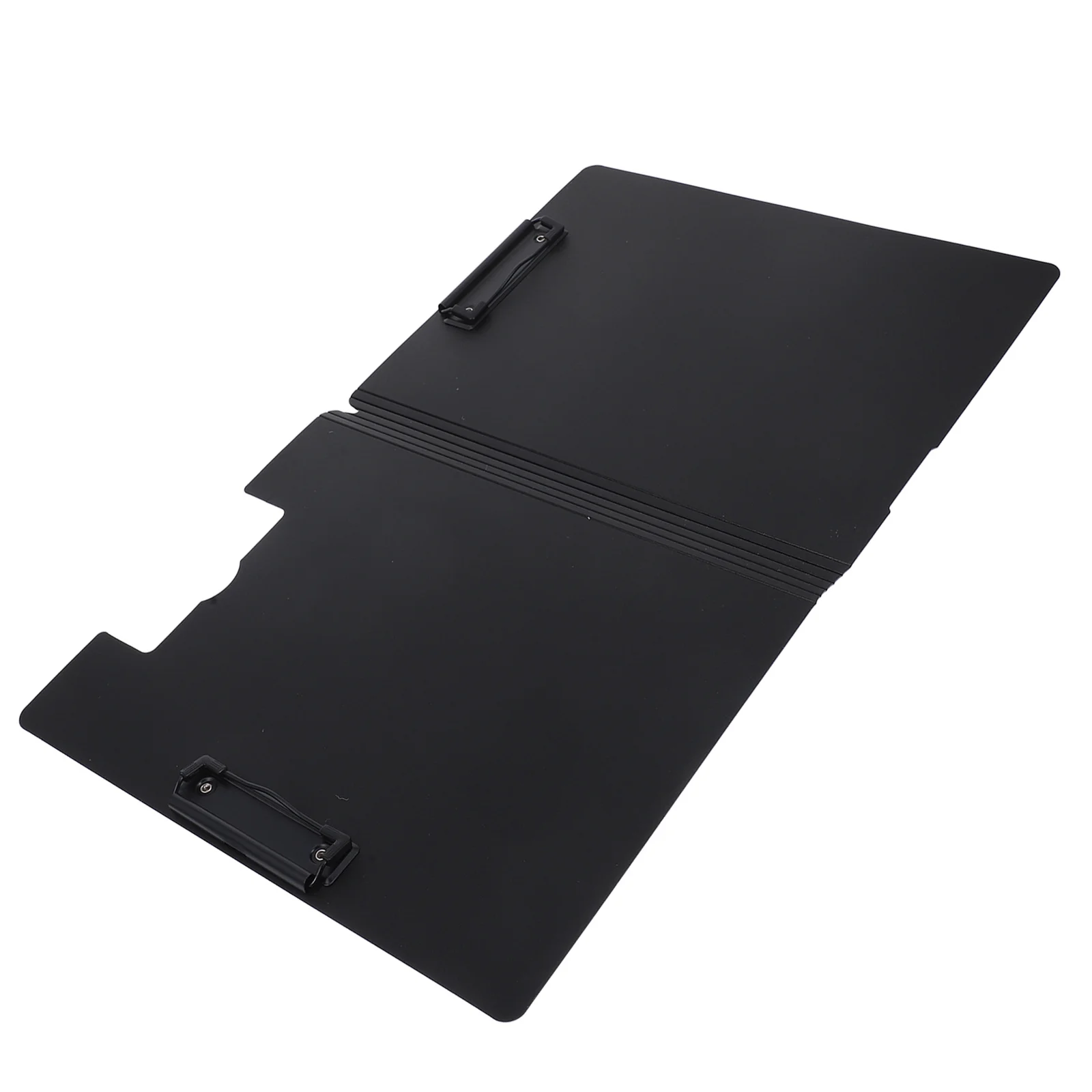 

Foldable A4 Double Clip Clipboard Folder for Documents Storage Portable Plastic File Organizer Office Supplies Presentation