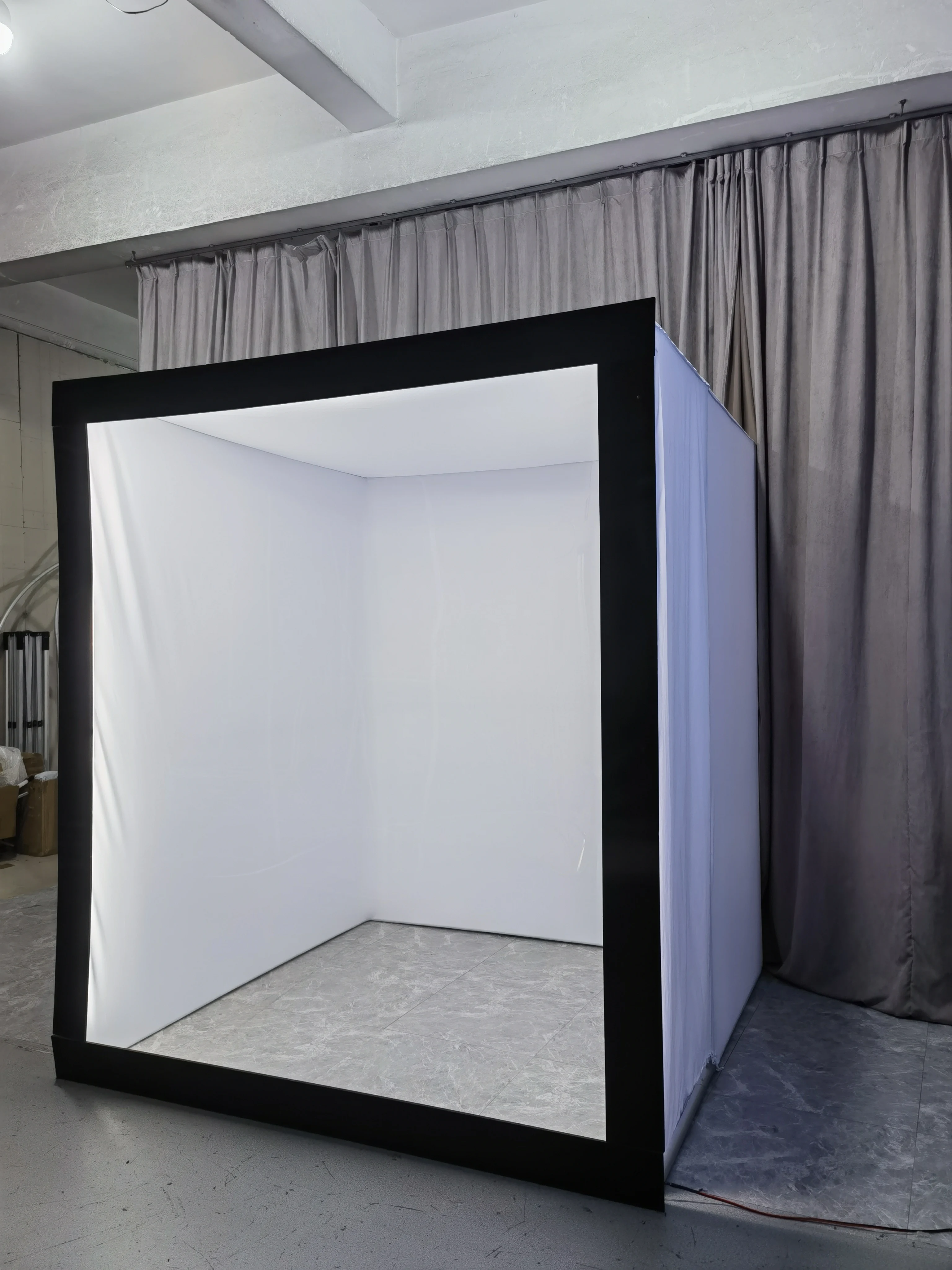 200 * 200 * 230Cm magazine photo booth box, suitable for wedding parties, LED background